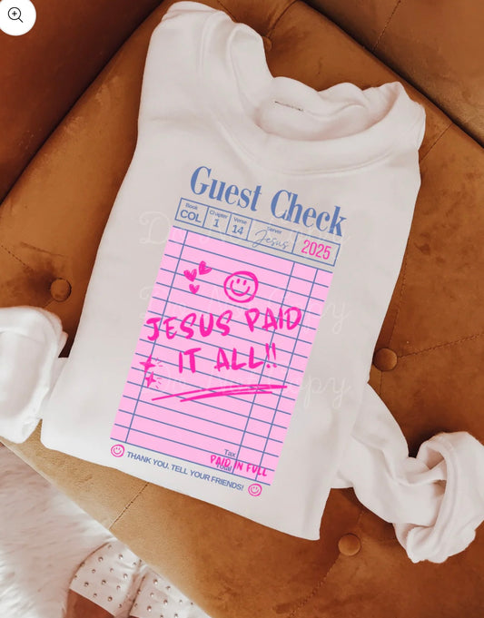 jesus paid it ALL crewneck